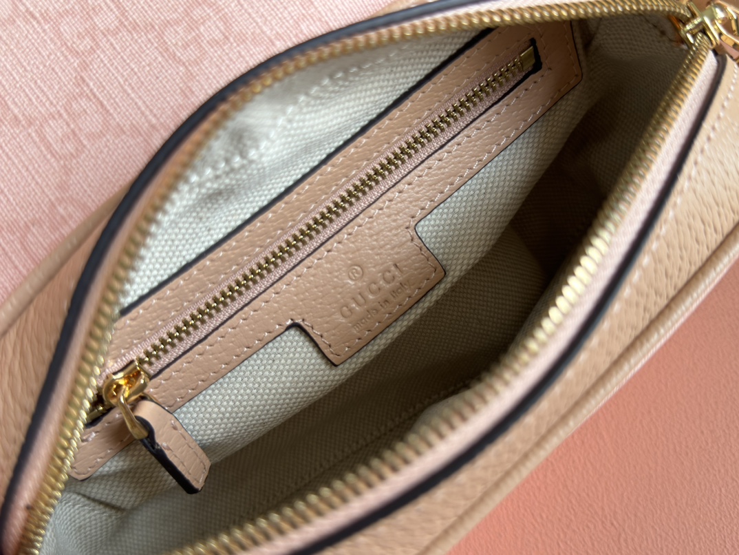 Bagsaaa Gvc*1 Ophidia mini shoulder bag 772239 light pink - 19 x 13 x 5 cm