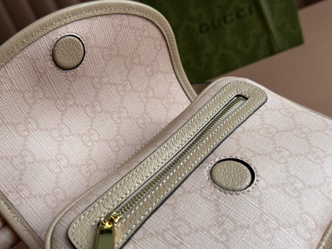 Bagsaaa Gvc*1 Ophidia mini shoulder bag 772239 light pink - 19 x 13 x 5 cm