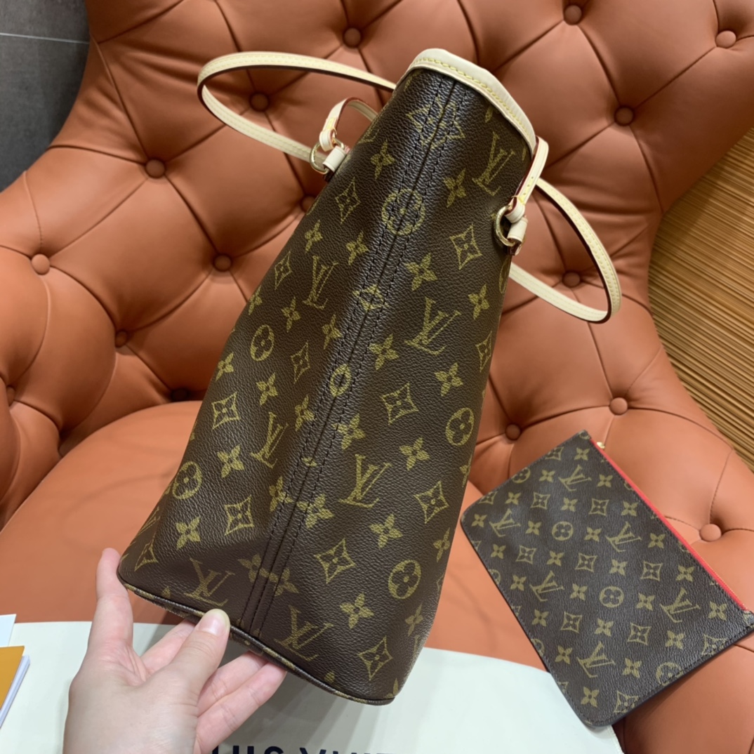 Bagsaaa L0vis Vvtt0n M46987 Neverfull MM Tote Bag Red Inside - 31 x 28 x 14 cm