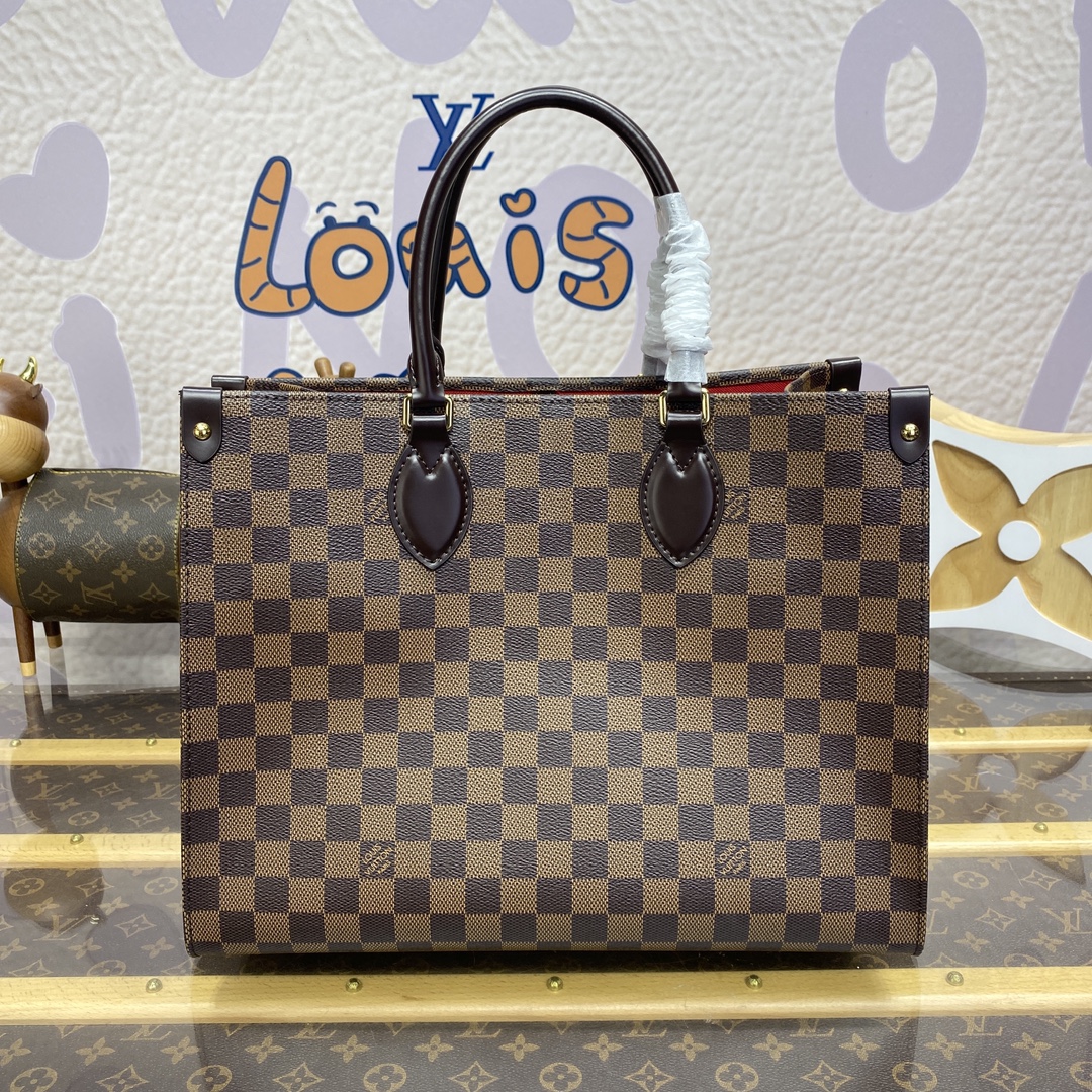 Bagsaaa L0vis Vvtt0n N00065 OnTheGo MM Bag Damier Ebene - 35 x 27 x 14 cm