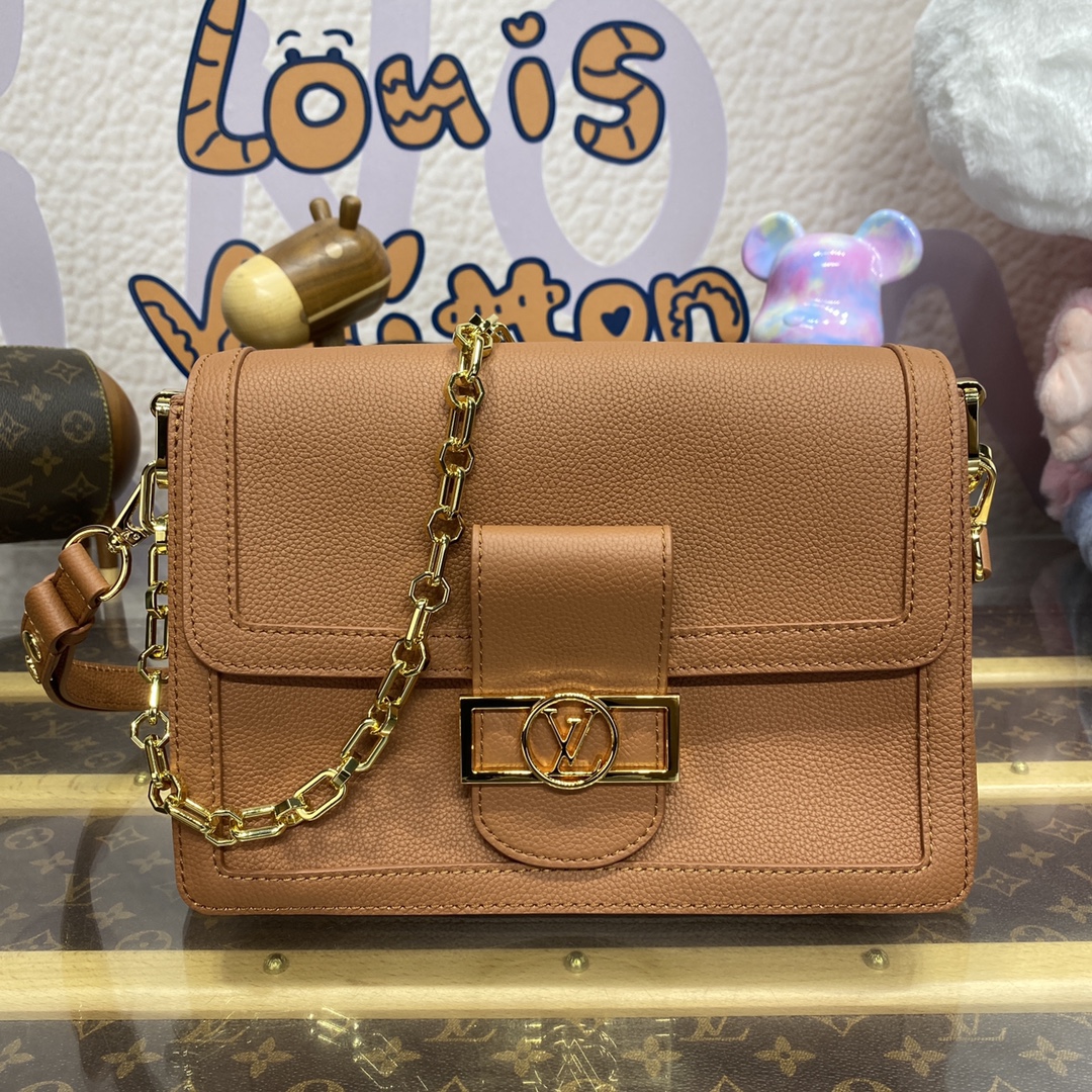 Bagsaaa L0vis Vvtt0n M11476 Dauphine Soft MM Brown - 24 x 17 x 9 cm