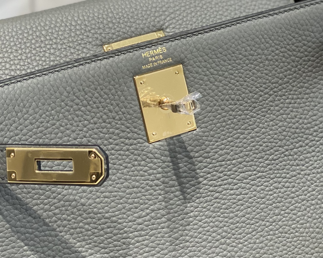 Bagsaaa H**me5 Kelly Gray Togo & Gold Hardware - 28cm