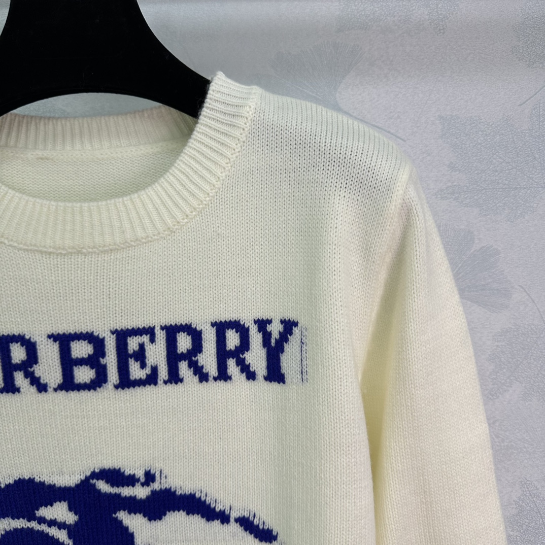 Bagsaaa Bv*b*rry EKD Wool Cashmere Sweater Off White