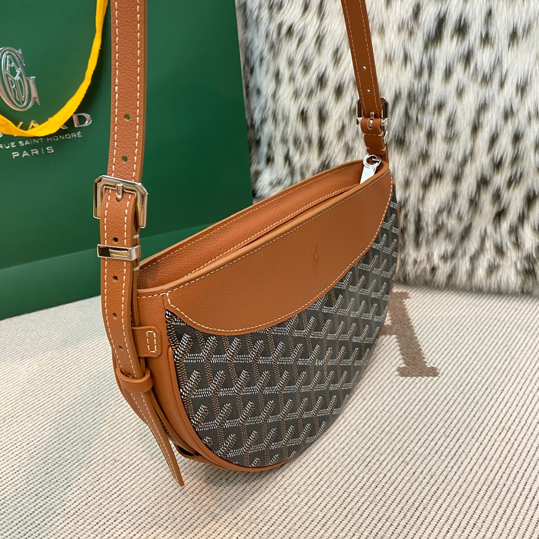 Bagsaaa G09ard Hirondelle bag black & tan - 25X6X17 cm
