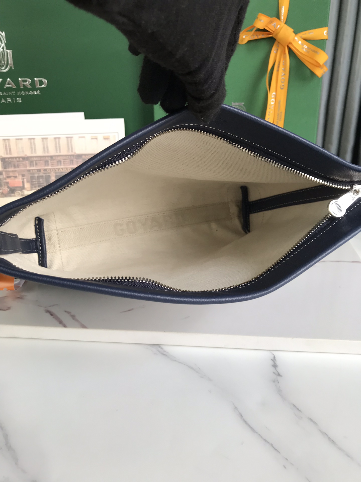 Bagsaaa G09ard Conti pouch dark blue - 24 x 6.5 x 22 cm