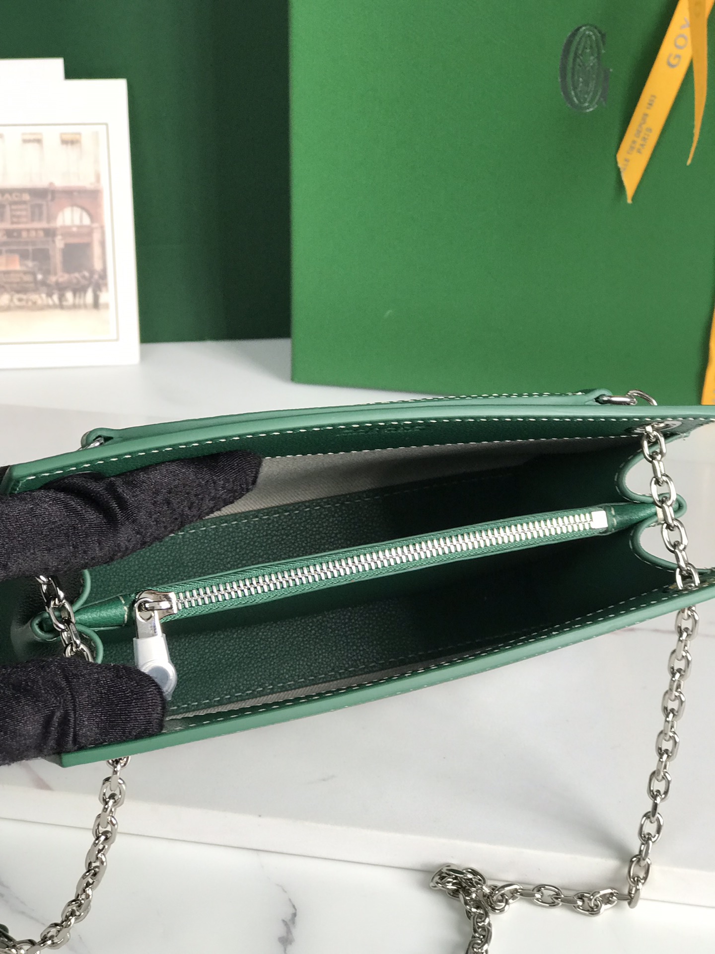 Bagsaaa G09ard Rouette Structuré Mini Bag Green - 20.5 x 6.5 x 15 cm