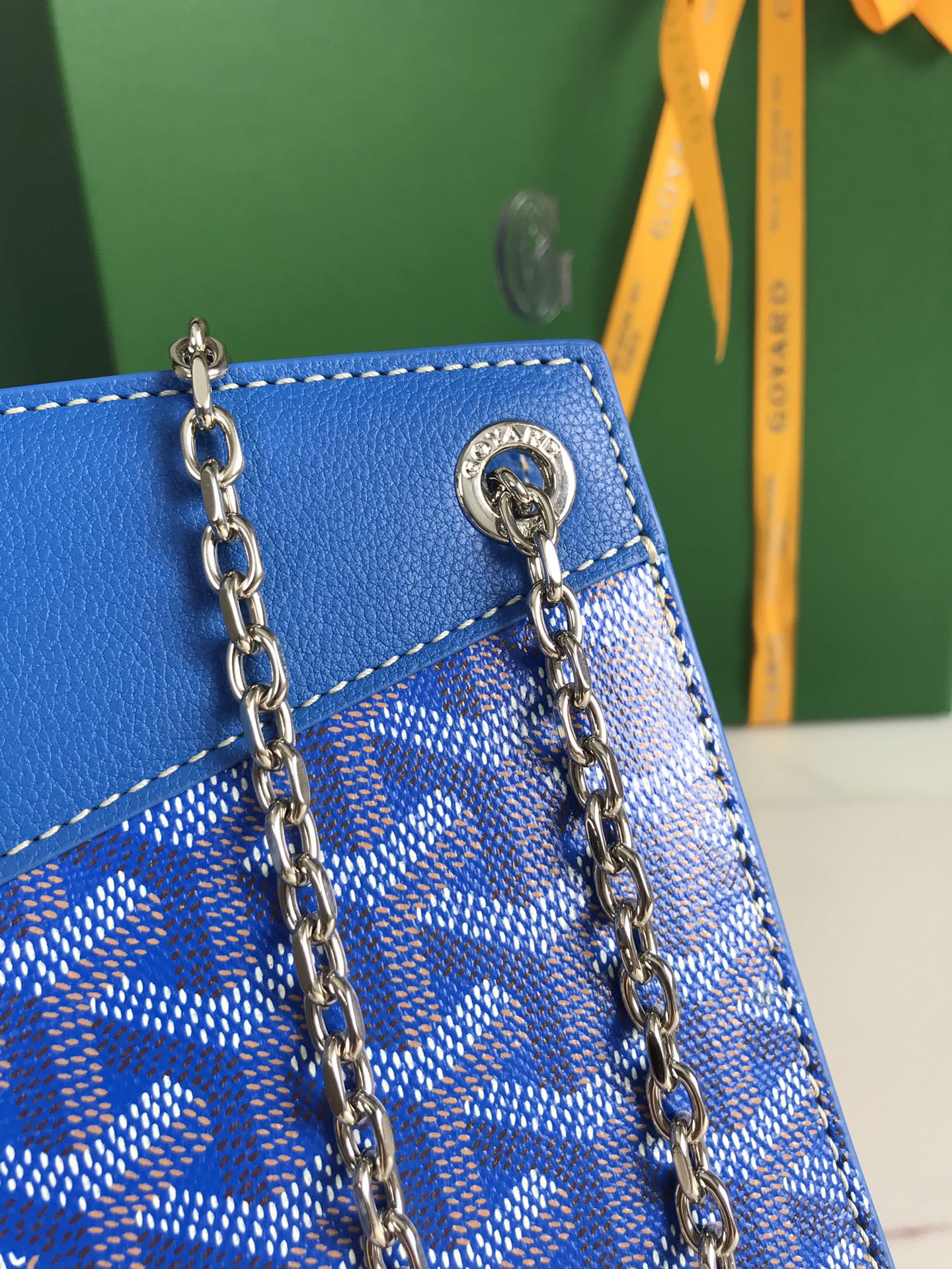 Bagsaaa G09ard Rouette Structuré Mini Bag Blue - 20.5 x 6.5 x 15 cm