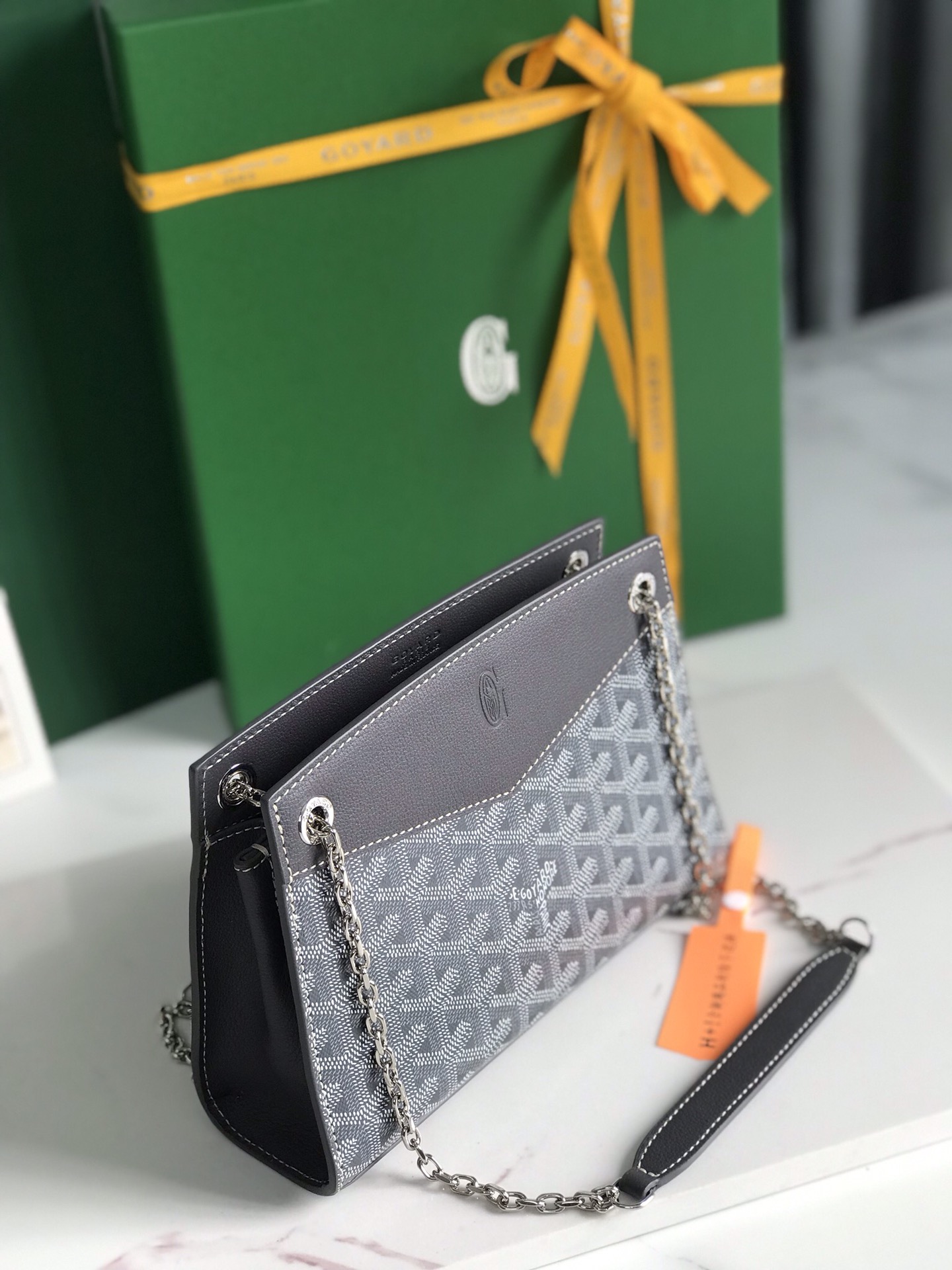 Bagsaaa G09ard Rouette Structuré Mini Bag Gray - 20.5 x 6.5 x 15 cm