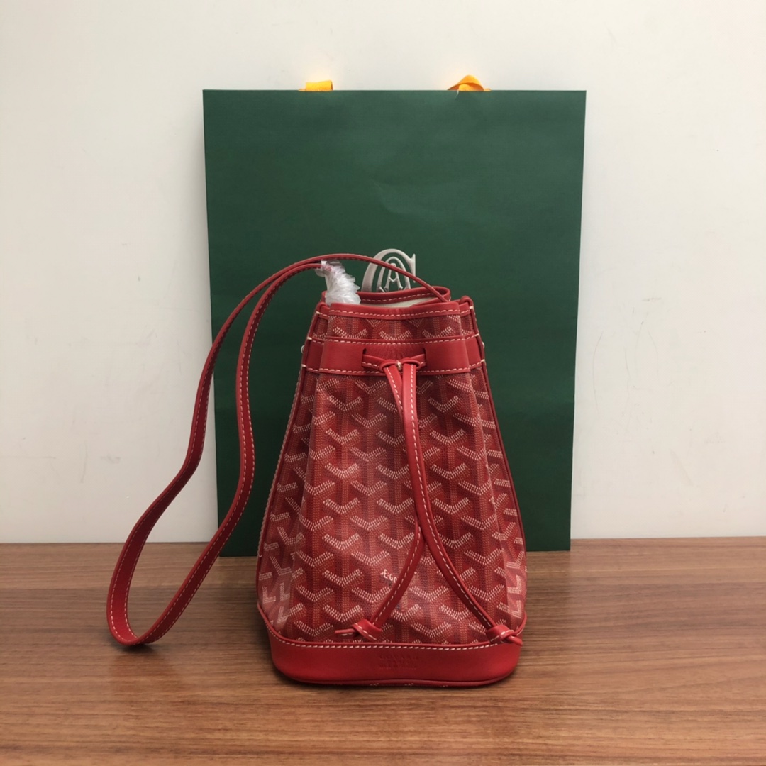 Bagsaaa G09ard Petit Flot Bucket Bag Red - 23cm