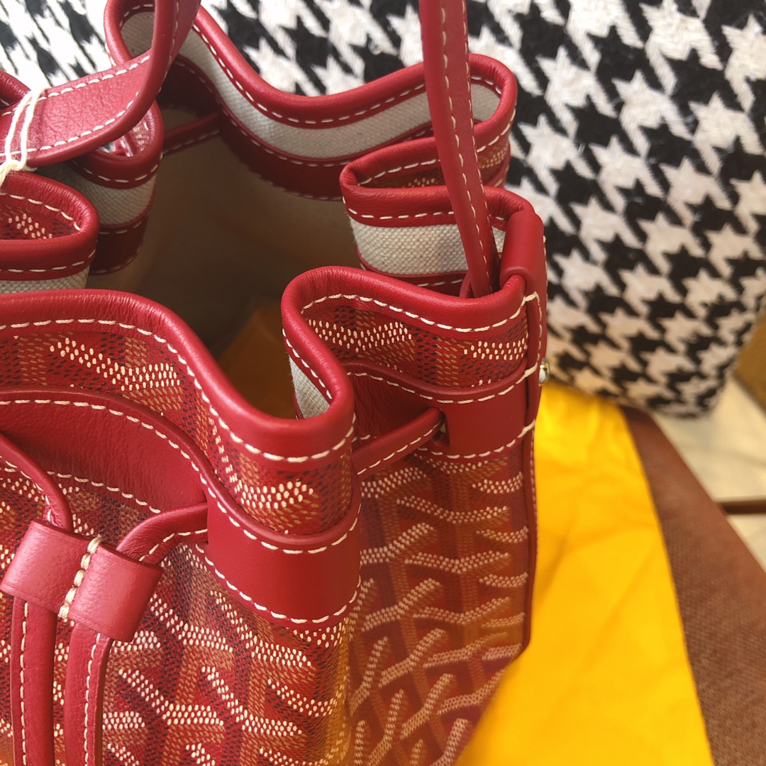 Bagsaaa G09ard Petit Flot Bucket Bag Red - 23cm