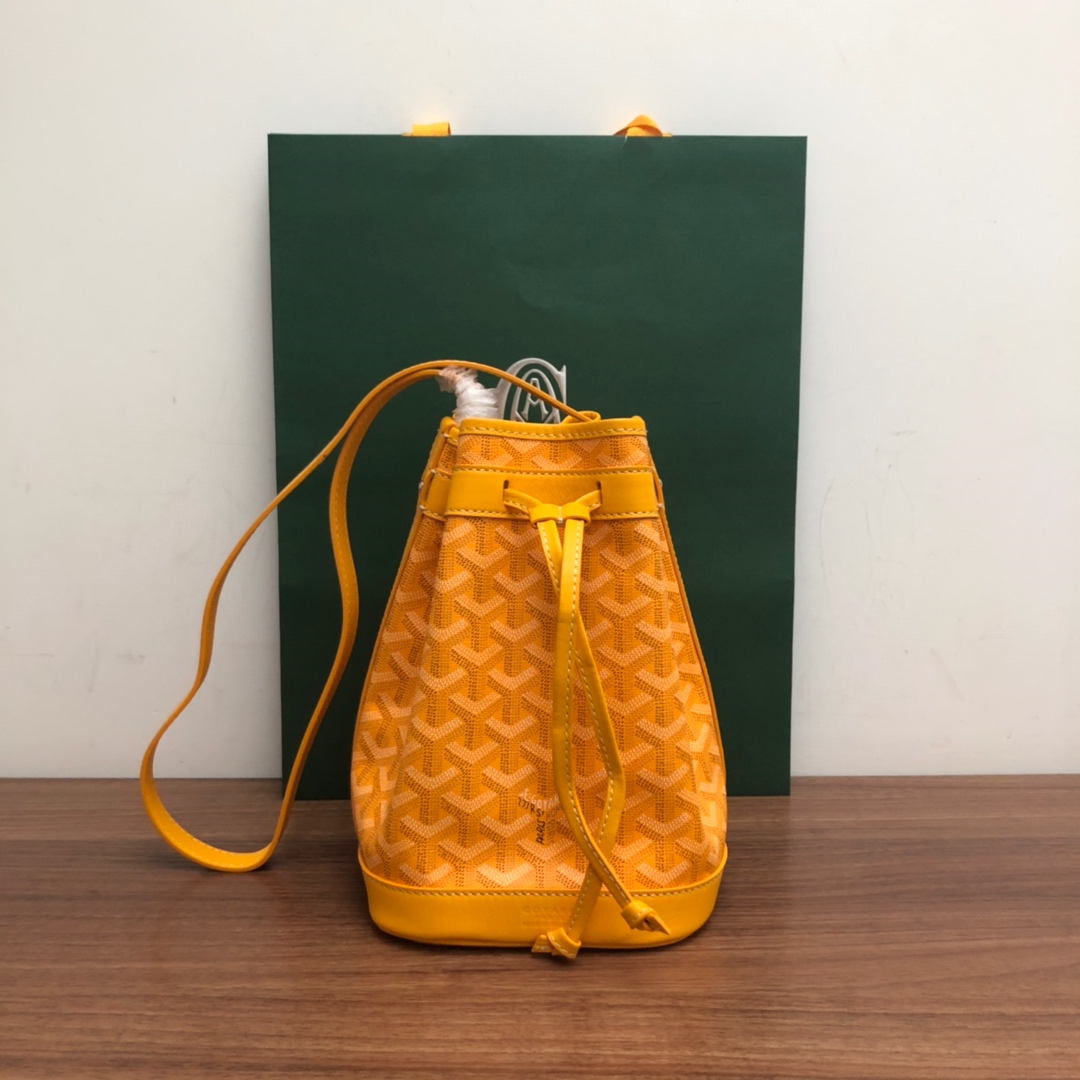 Bagsaaa G09ard Petit Flot Bucket Bag Yellow - 23cm