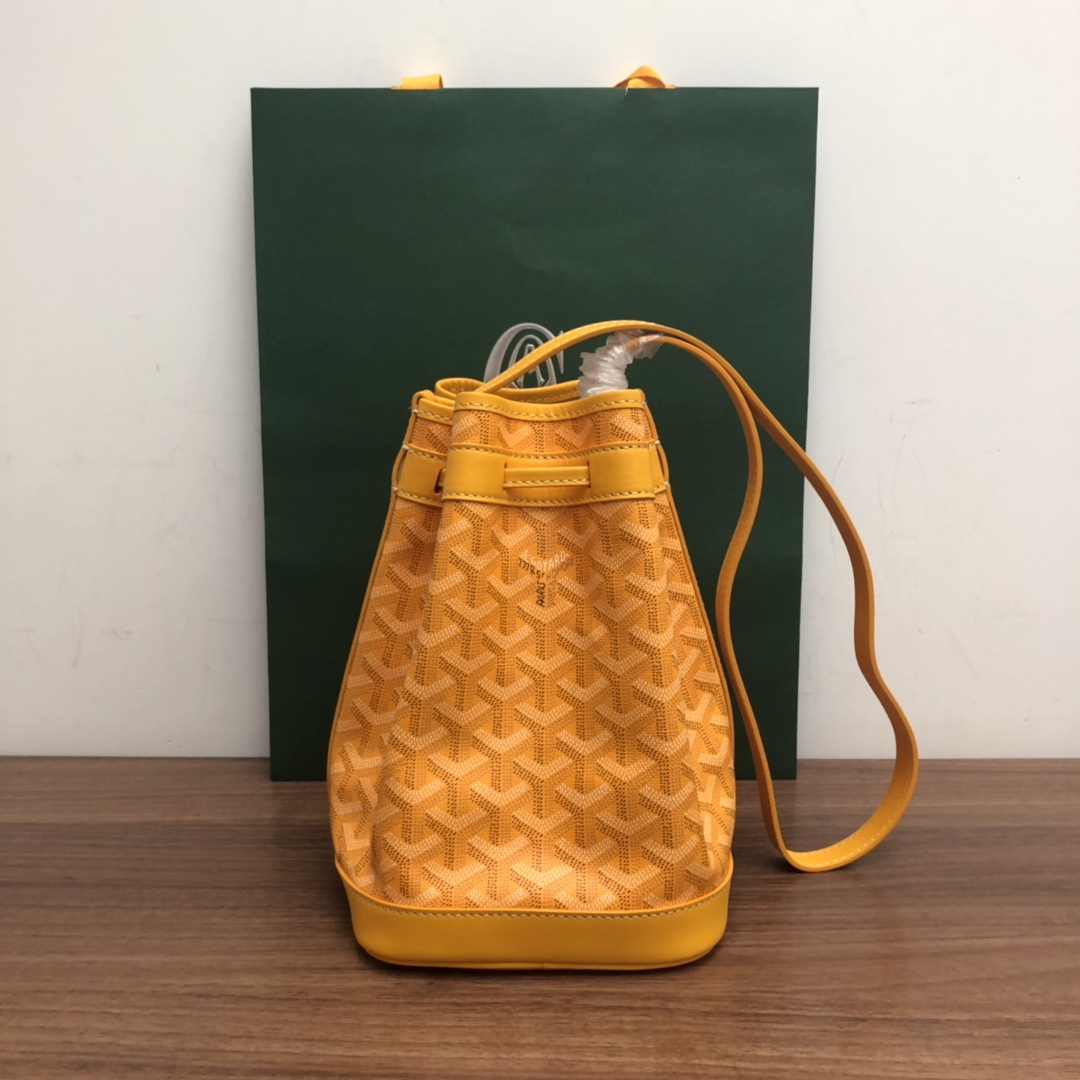 Bagsaaa G09ard Petit Flot Bucket Bag Yellow - 23cm