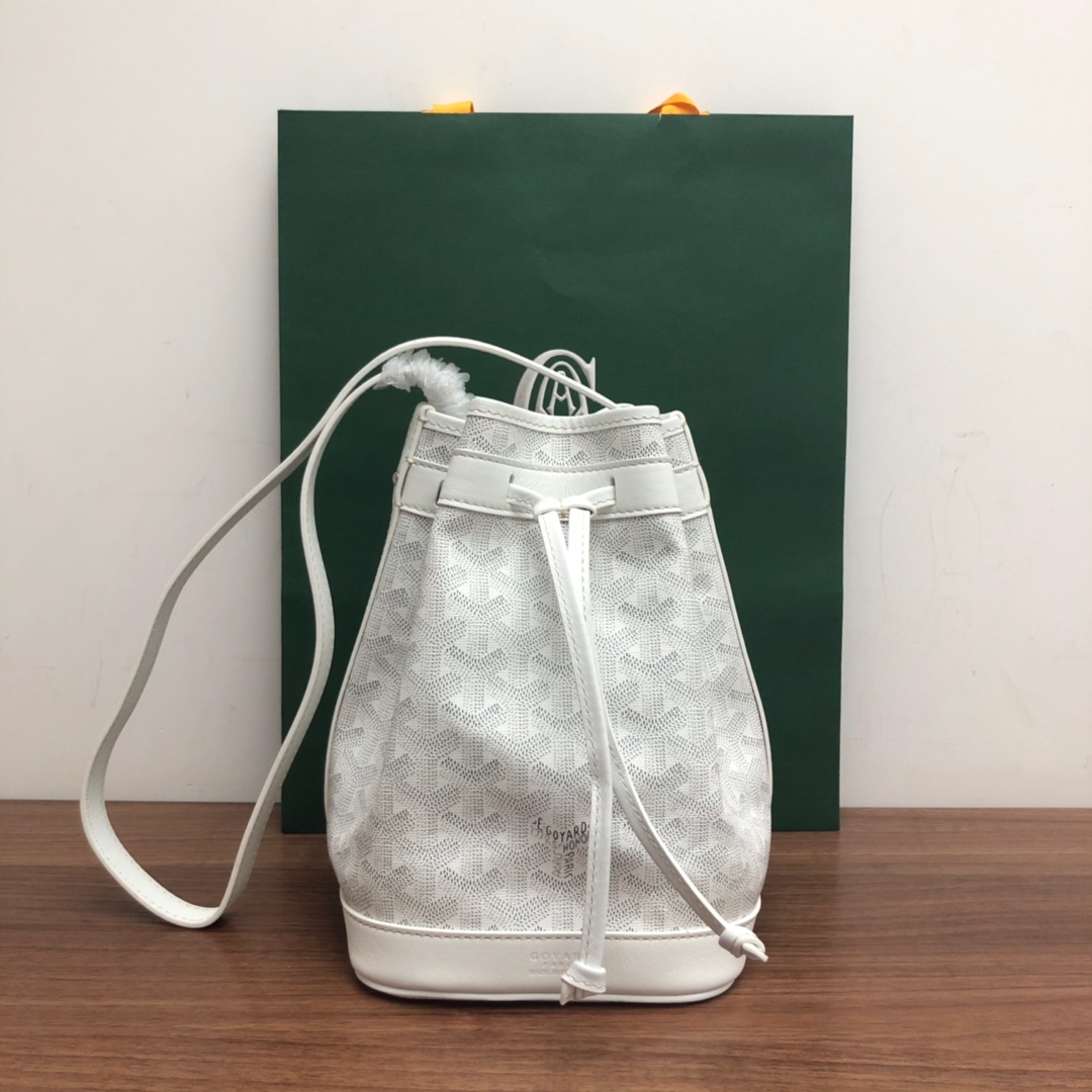 Bagsaaa G09ard Petit Flot Bucket Bag White - 23cm