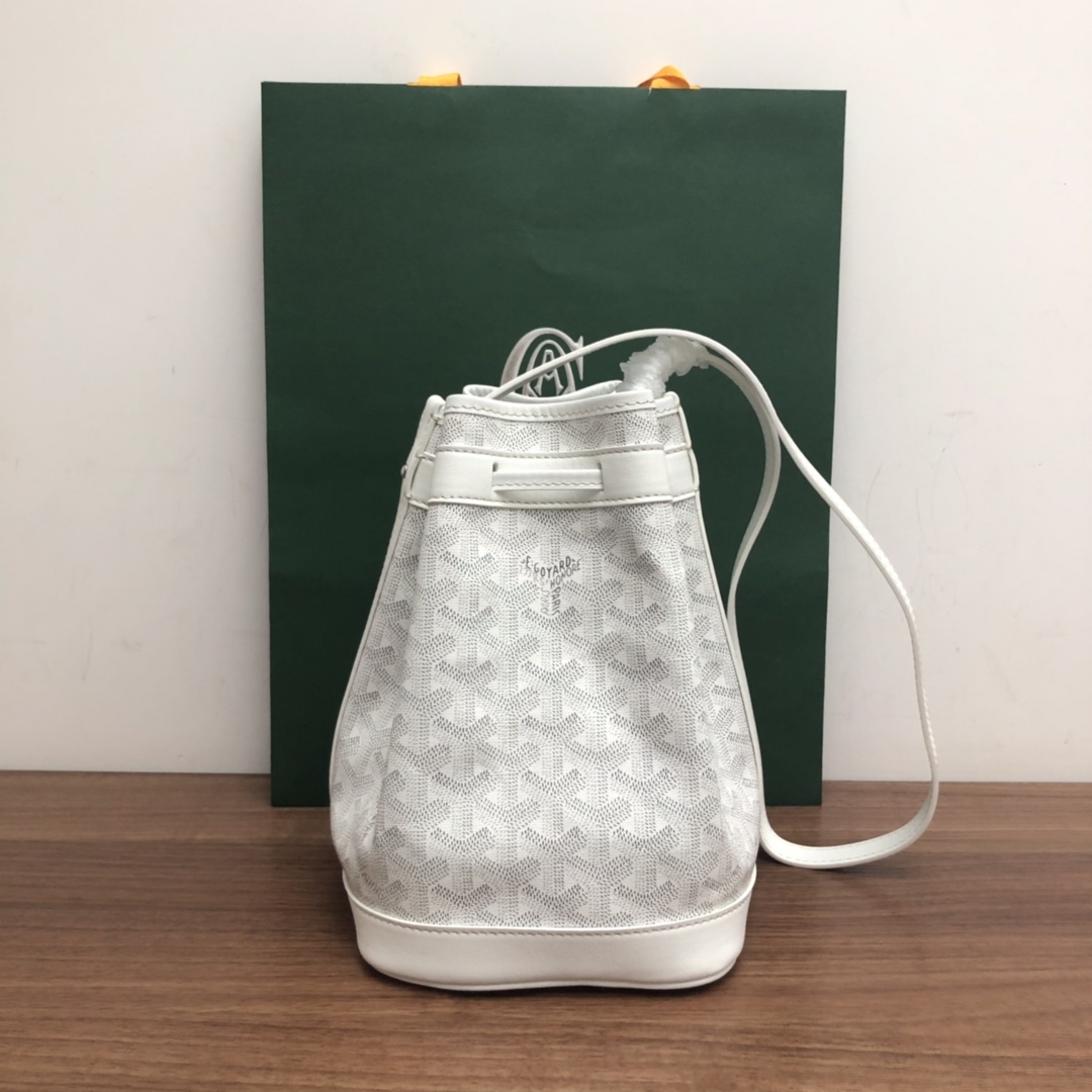 Bagsaaa G09ard Petit Flot Bucket Bag White - 23cm