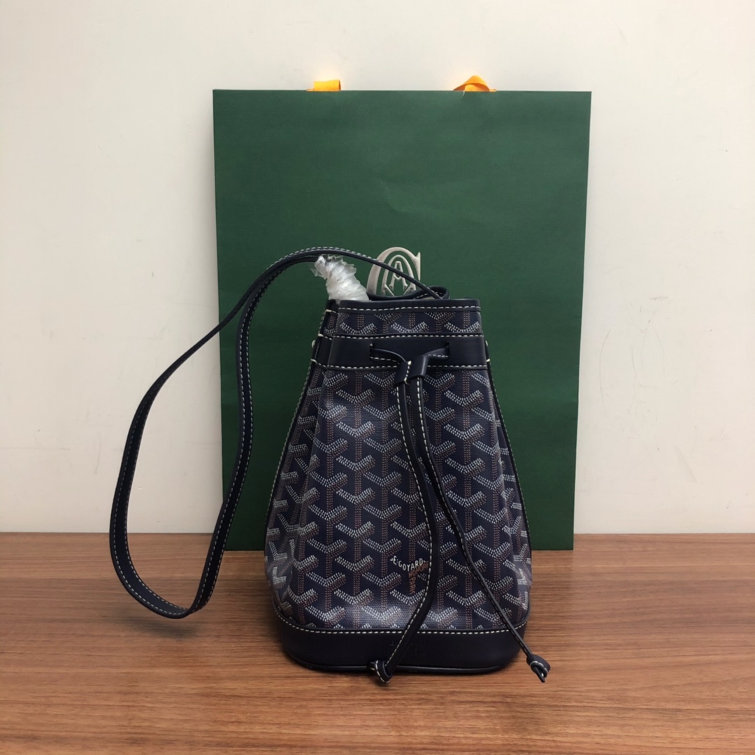 Bagsaaa G09ard Petit Flot Bucket Bag Dark Blue - 23cm
