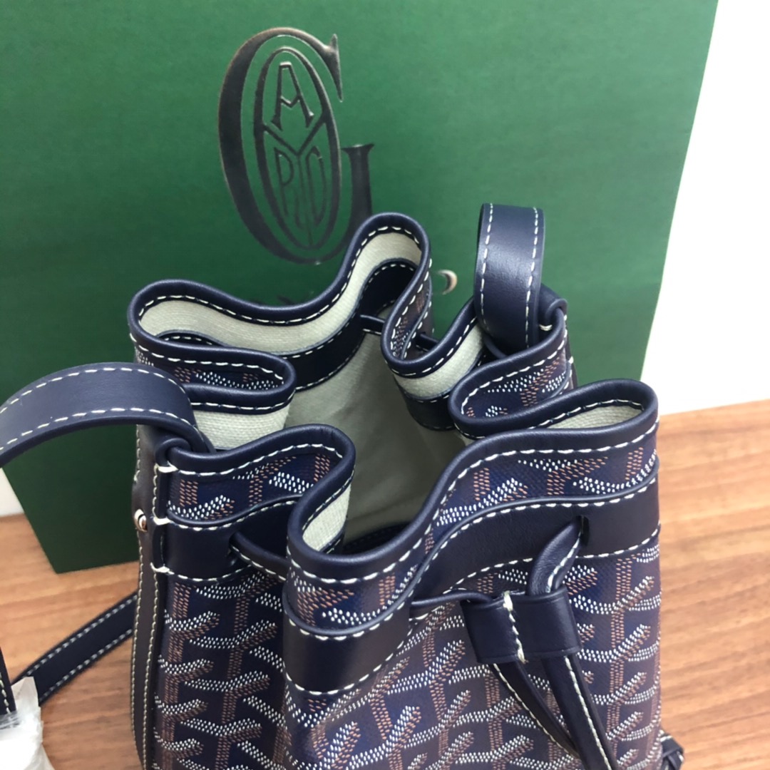Bagsaaa G09ard Petit Flot Bucket Bag Dark Blue - 23cm