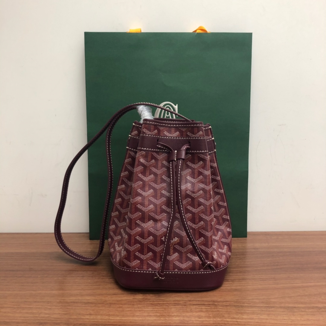 Bagsaaa G09ard Petit Flot Bucket Bag Dark Red - 23cm