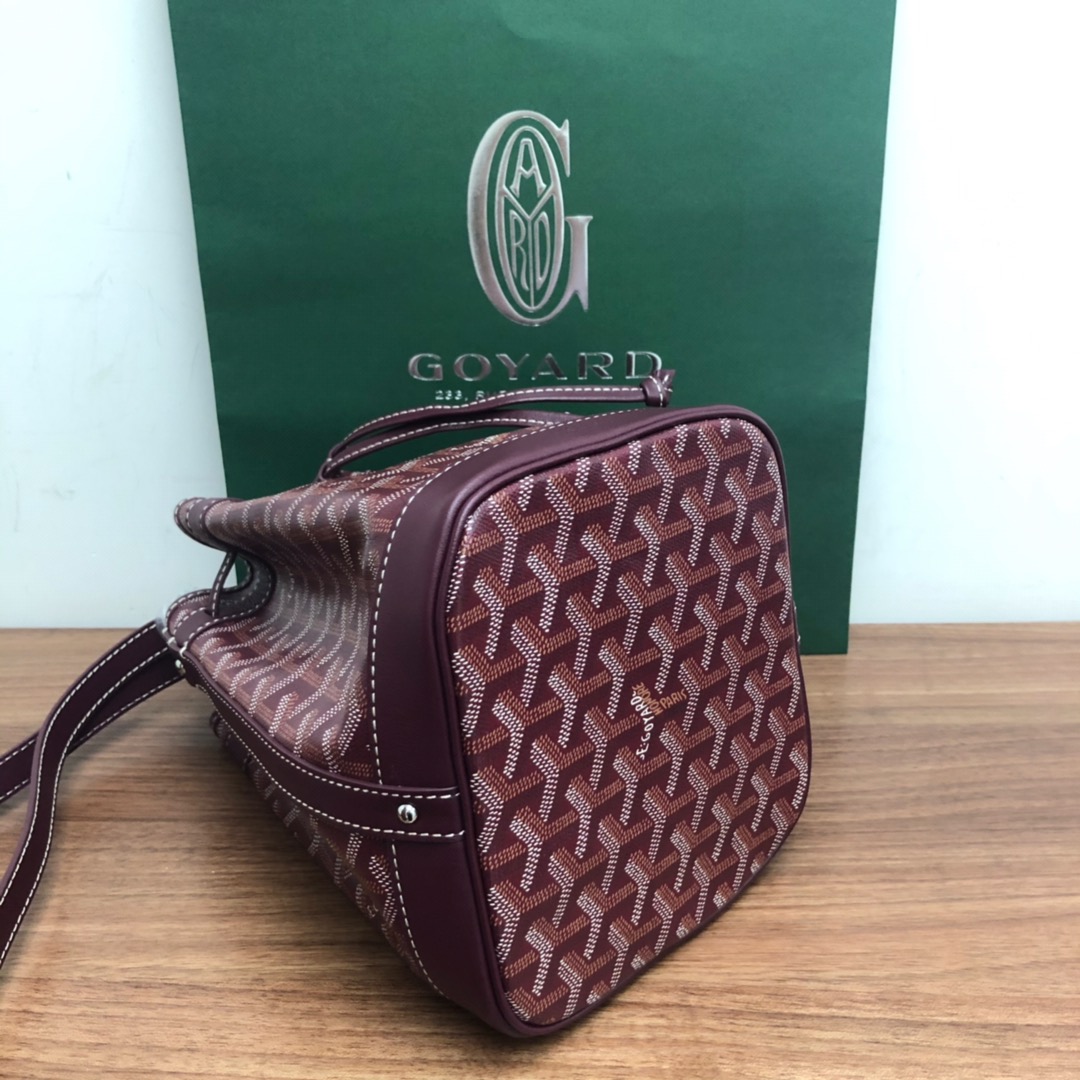 Bagsaaa G09ard Petit Flot Bucket Bag Dark Red - 23cm