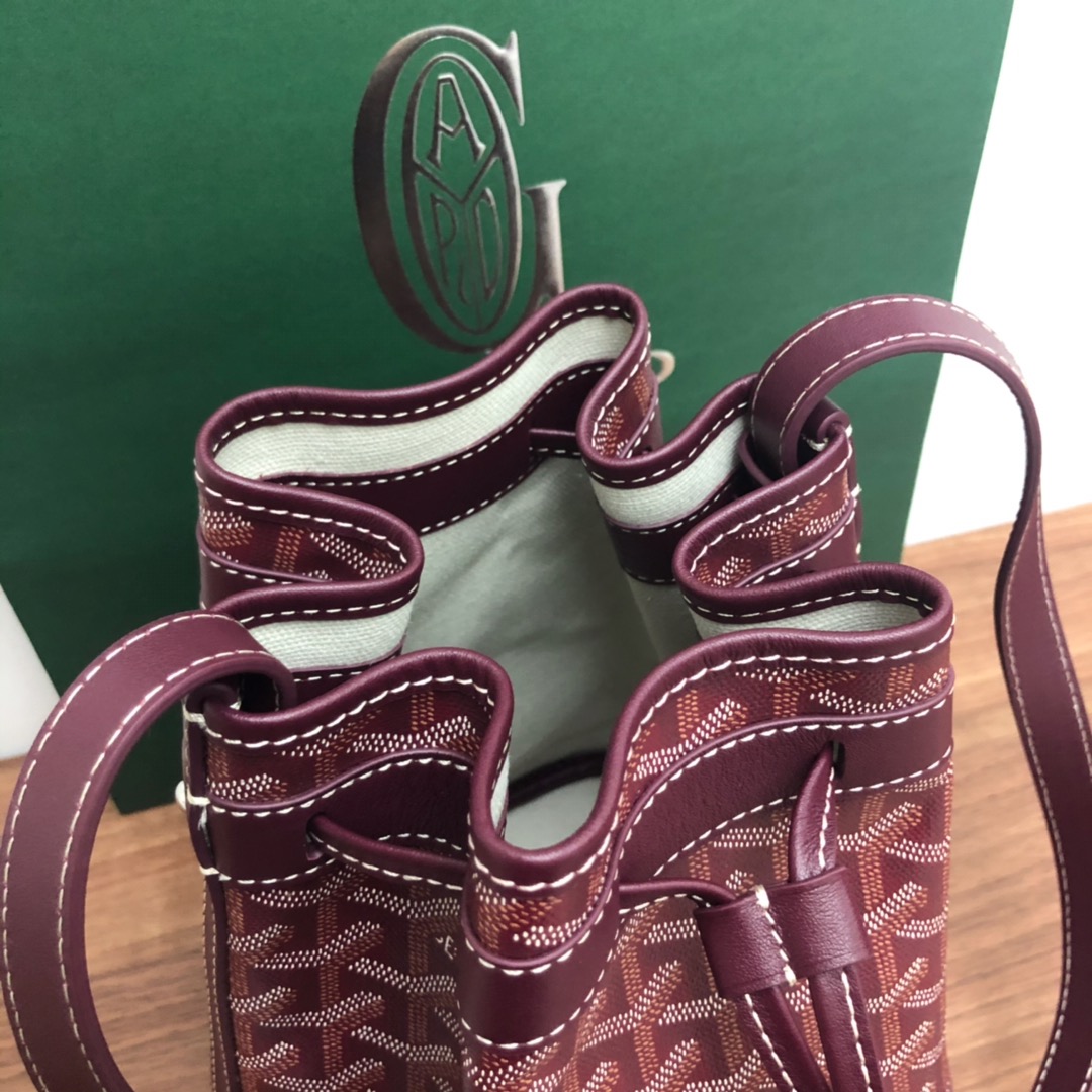 Bagsaaa G09ard Petit Flot Bucket Bag Dark Red - 23cm