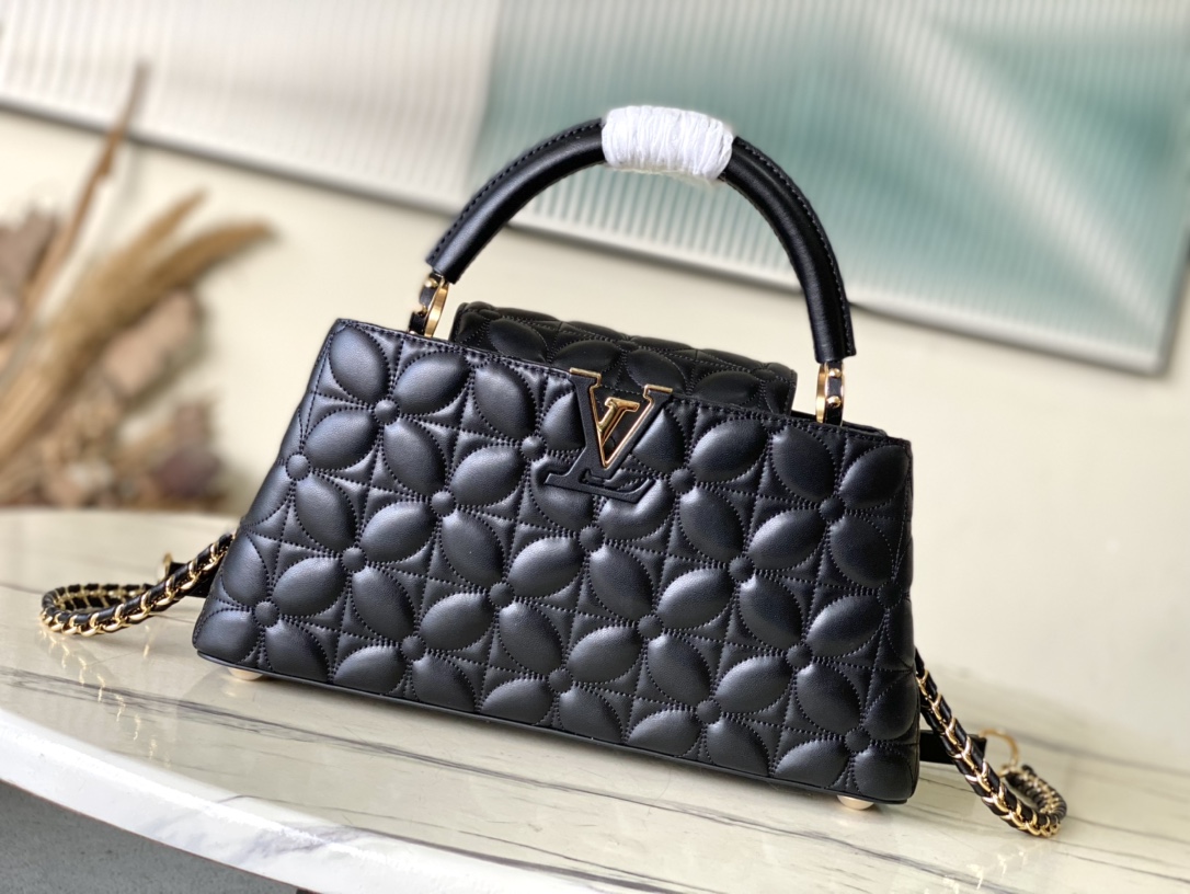 Bagsaaa L0vis Vvtt0n M25284 Capucines East-West MM Black - 33 x 19 x 9 cm