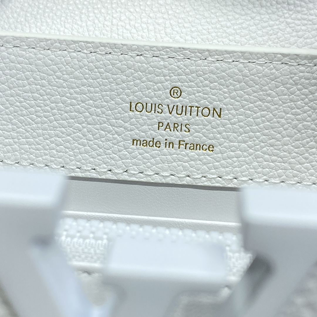 Bagsaaa L0vis Vvtt0n M23956 Capucines East-West Mini White - 22 x 12 x 8 cm