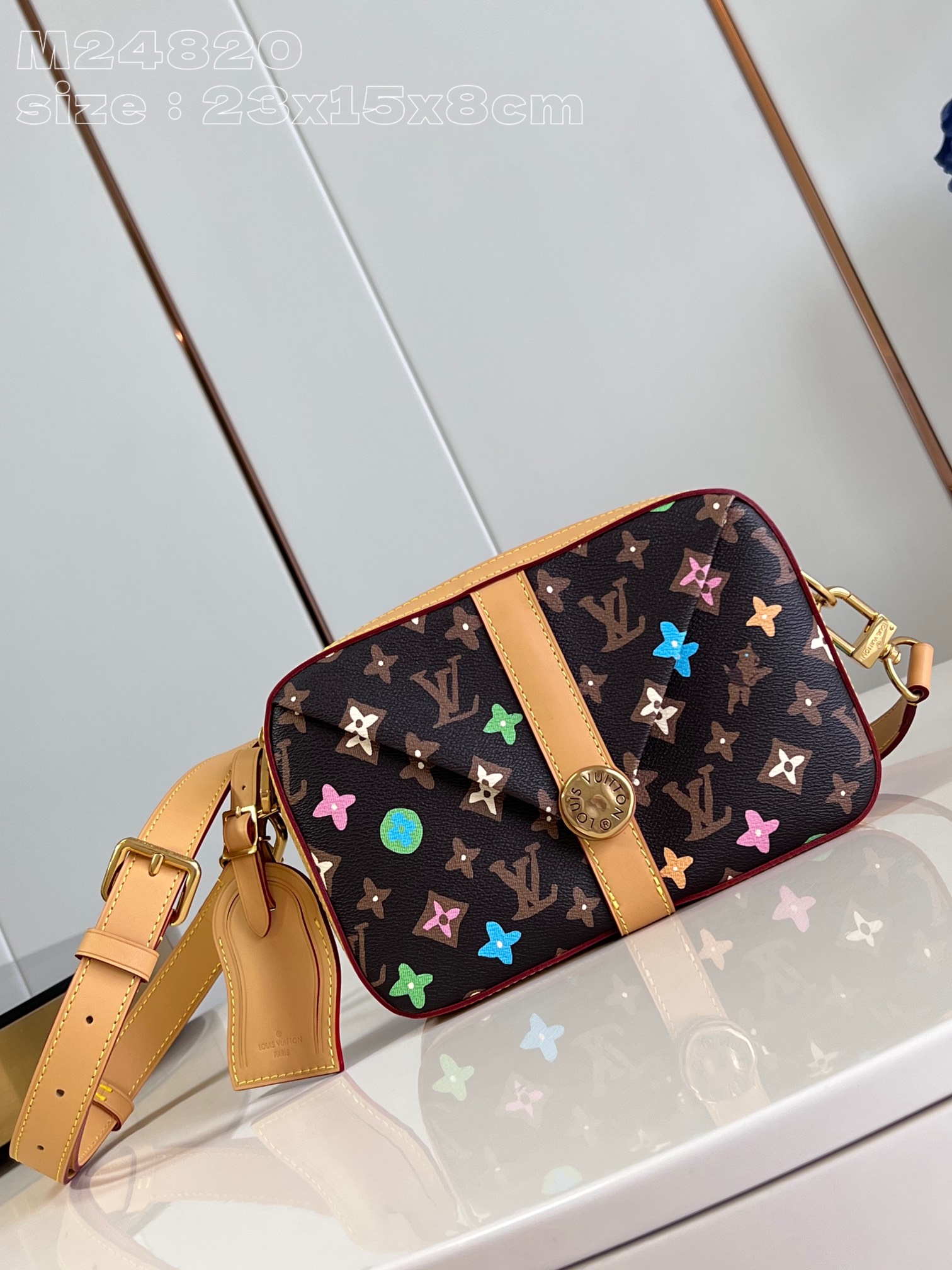 Bagsaaa L0vis Vvtt0n M24820 Envelope Messenger Chocolate - 15.5 x 8.5 x 23.5 cm