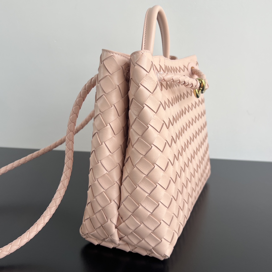 Bagsaaa B0tt*ga Ven*ta Andiamo Light Pink 766016 - 32x25x11 cm