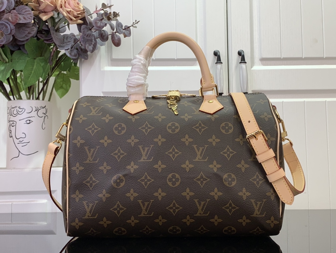Bagsaaa L0vis Vvtt0n M46980 Speedy Bandoulière 30 Monogram - 30 x 21 x 17 cm