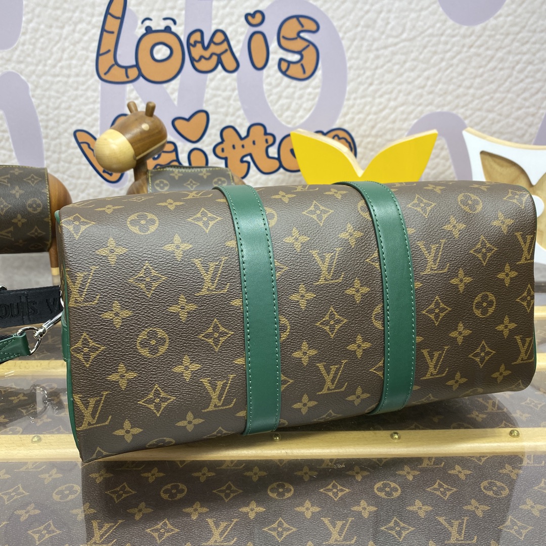 Bagsaaa L0vis Vvtt0n M12765 Keepall Bandoulière 35 Bag Green - 34 x 21 x 16 cm