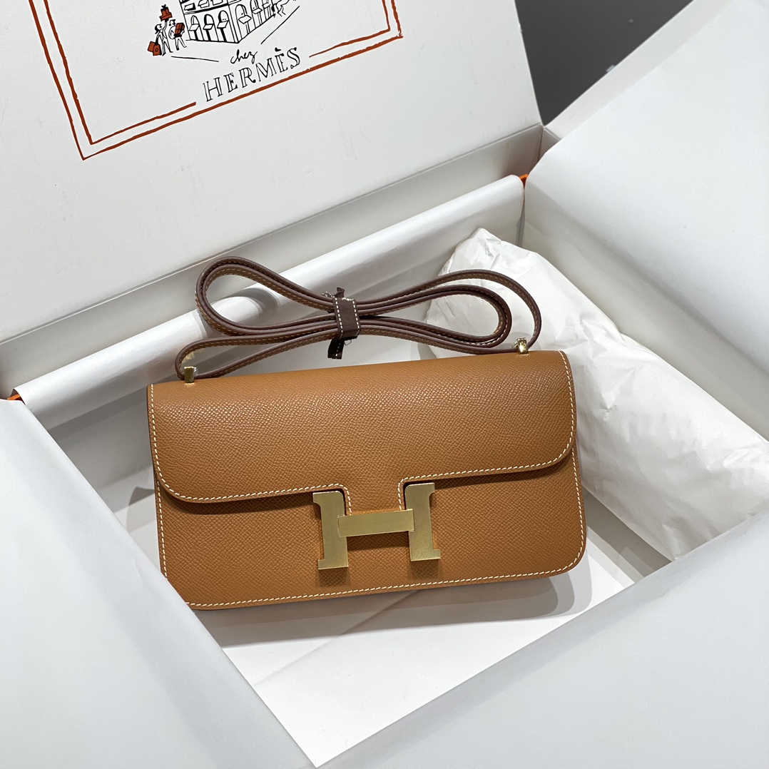 Bagsaaa H**me5 Constance Elan Brown & Gold - 24x12x4 cm