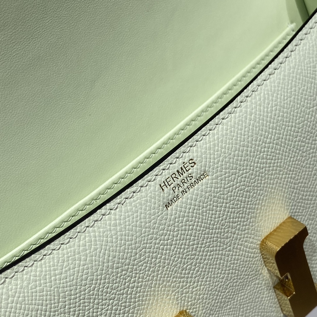 Bagsaaa H**me5 Constance Elan Light Green & Gold - 24x12x4 cm