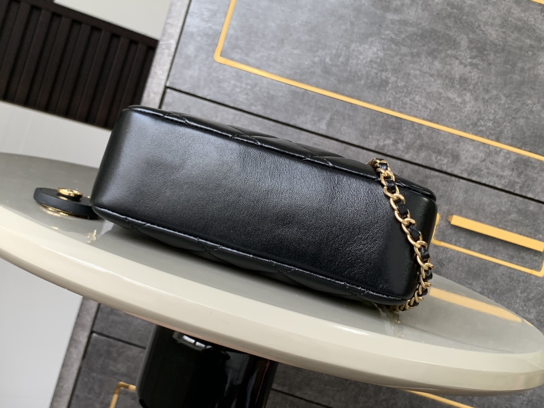Bagsaaa Ch**el Mini Camera Case AS5190 Black - 12 x 18 x 7cm