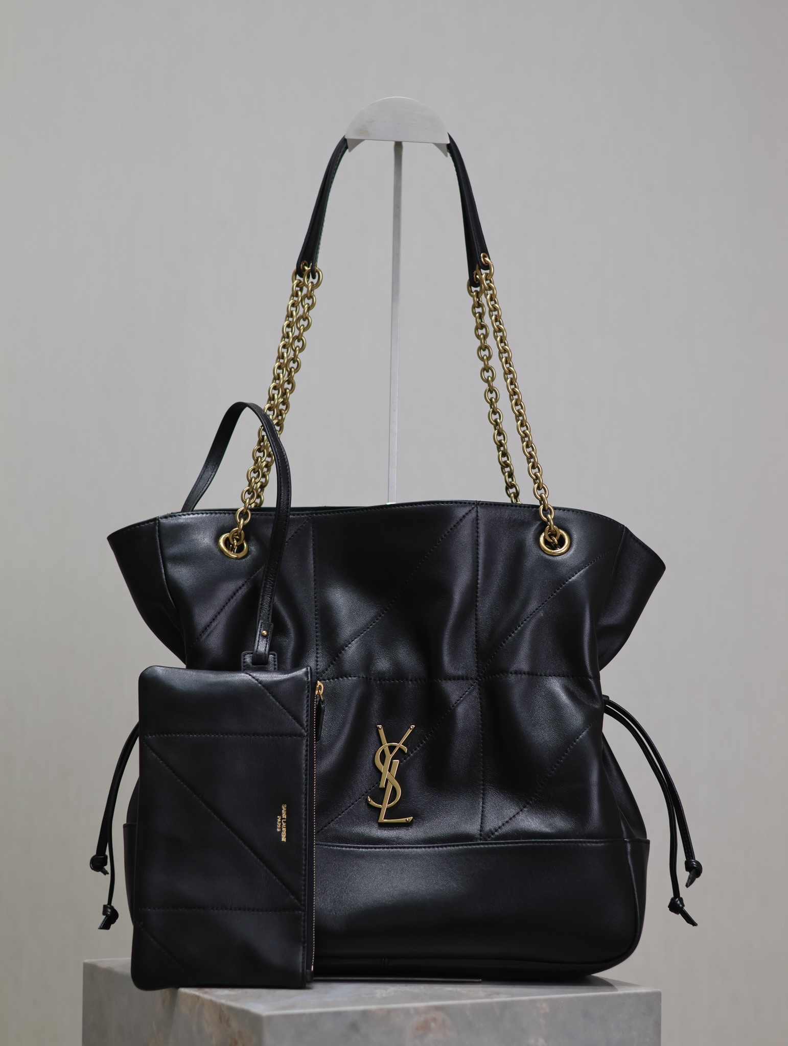 Bagsaaa Y51 Jamie Shopping in lambskin 809824 black - 35 X 35 X 10 CM