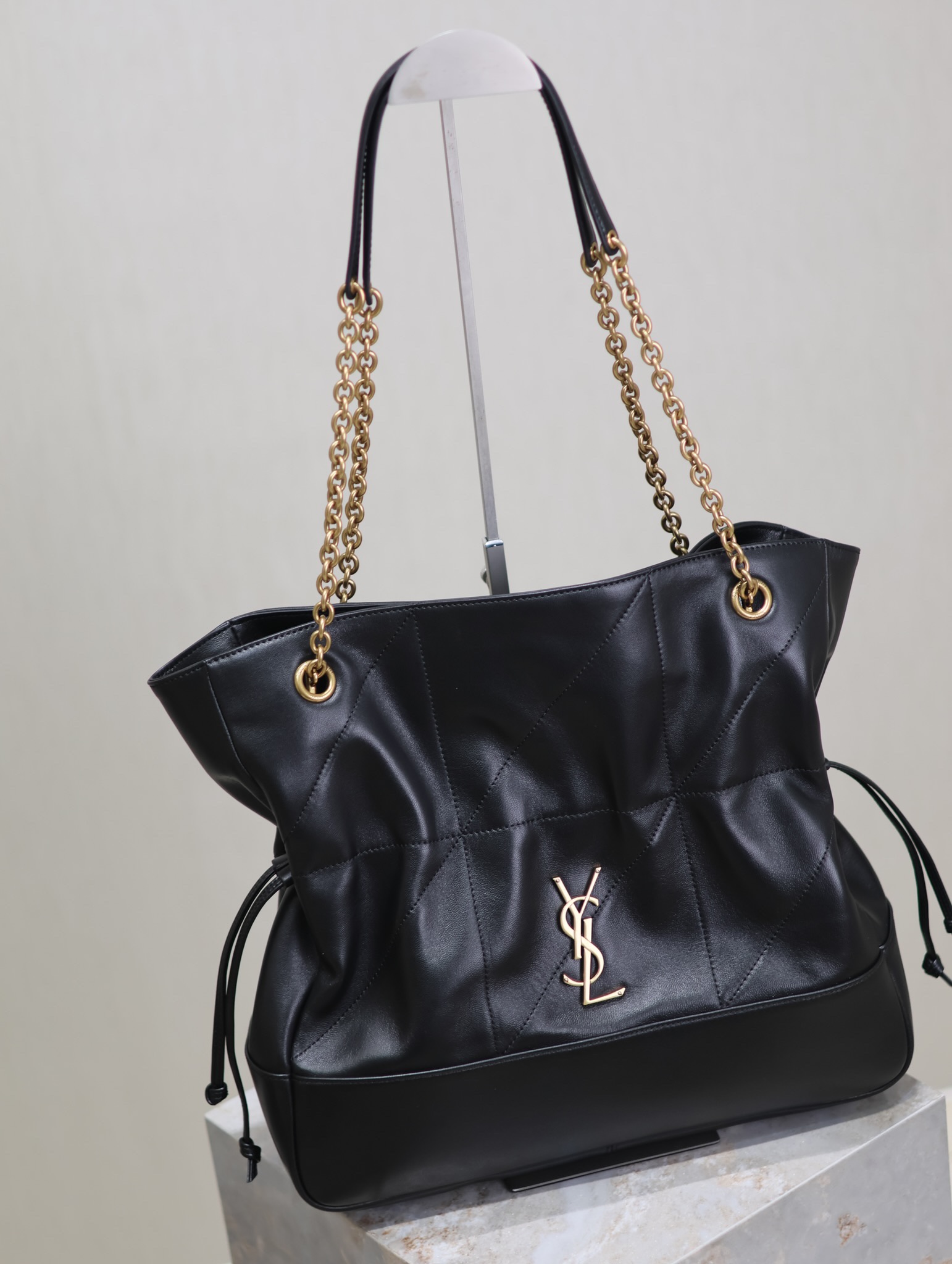 Bagsaaa Y51 Jamie Shopping in lambskin 809824 black - 35 X 35 X 10 CM