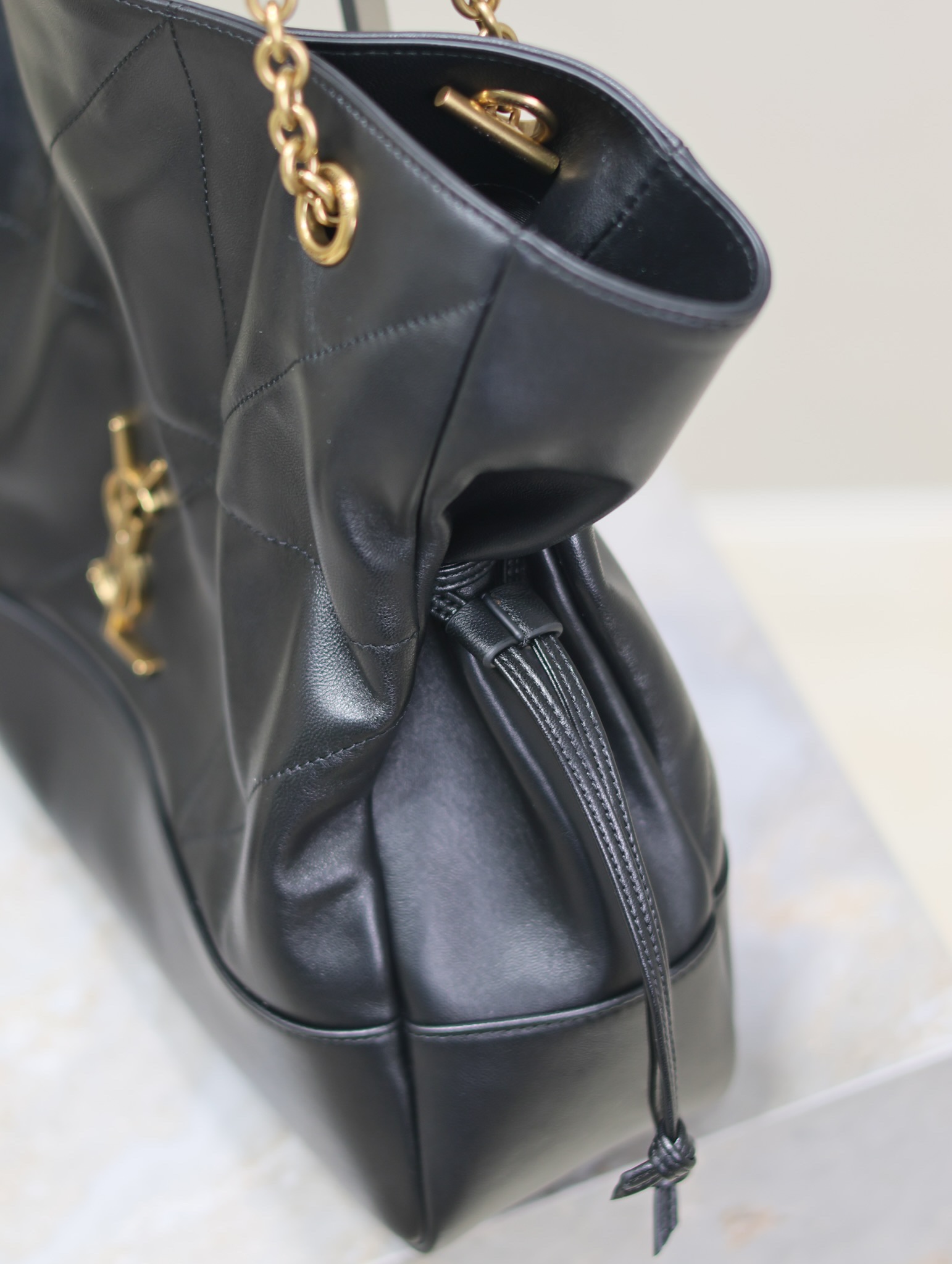 Bagsaaa Y51 Jamie Shopping in lambskin 809824 black - 35 X 35 X 10 CM