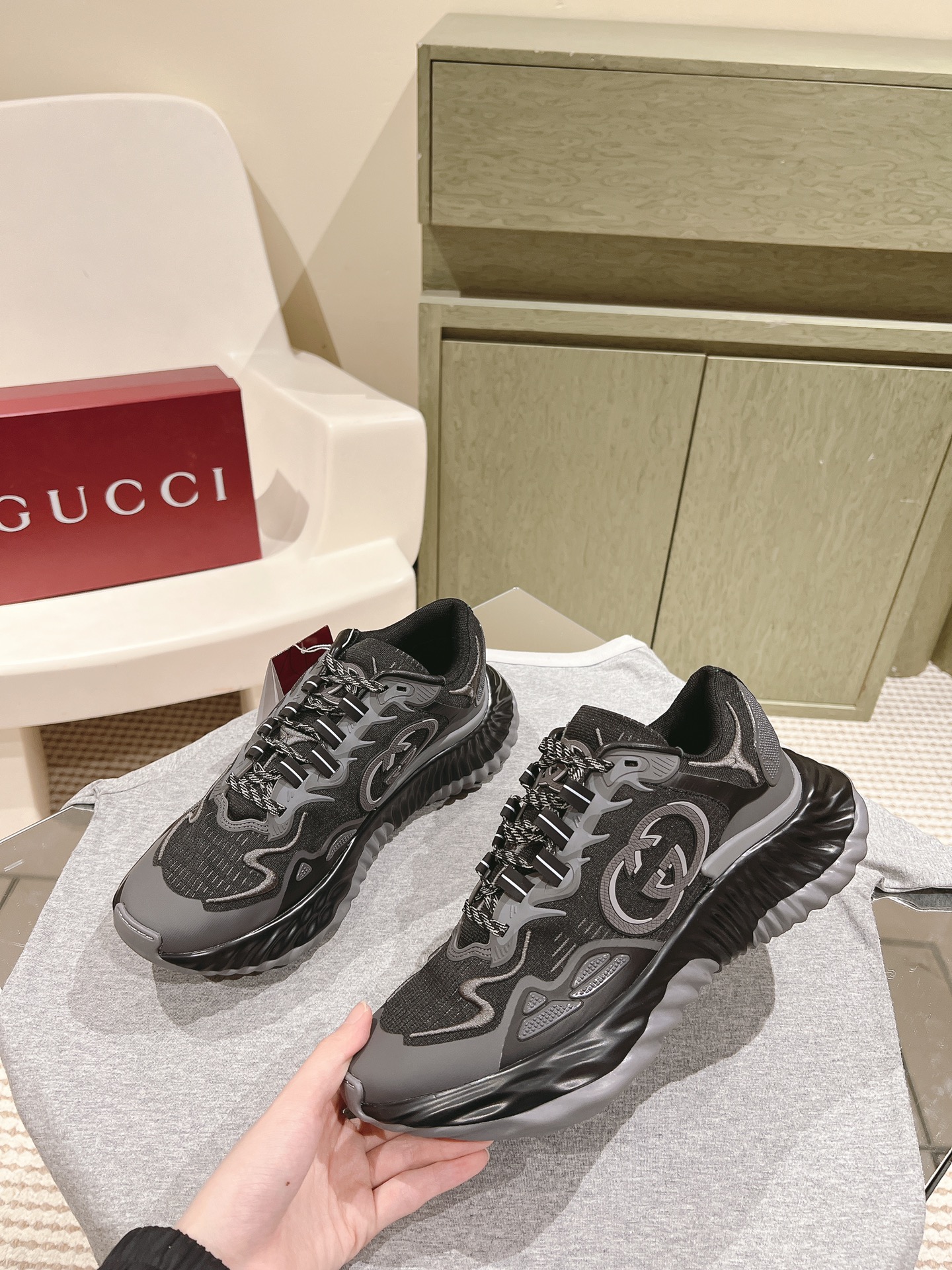 Bagsaaa Gvc*1 Ripple sneaker black