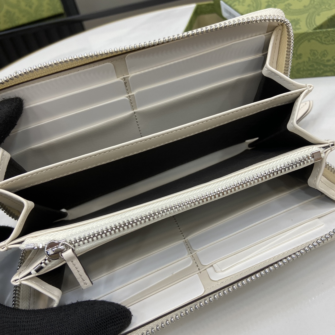 Bagsaaa Gvc*1 GG Marmont zip-around wallet 790057 white - 19.5 cm