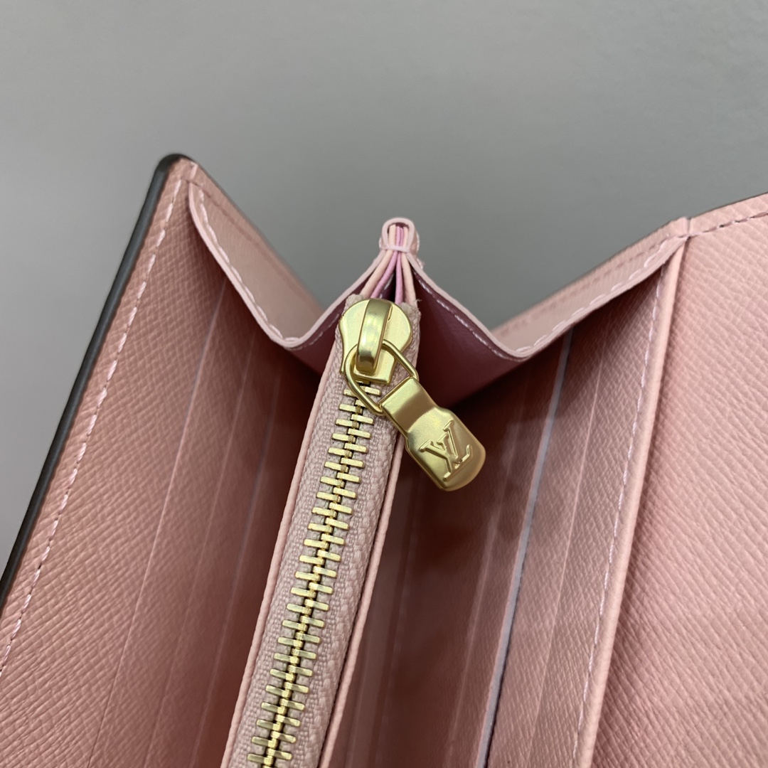 Bagsaaa L0vis Vvtt0n M62235 Sarah Wallet Pink Inside - 19 x 10.5 x 2.5 cm