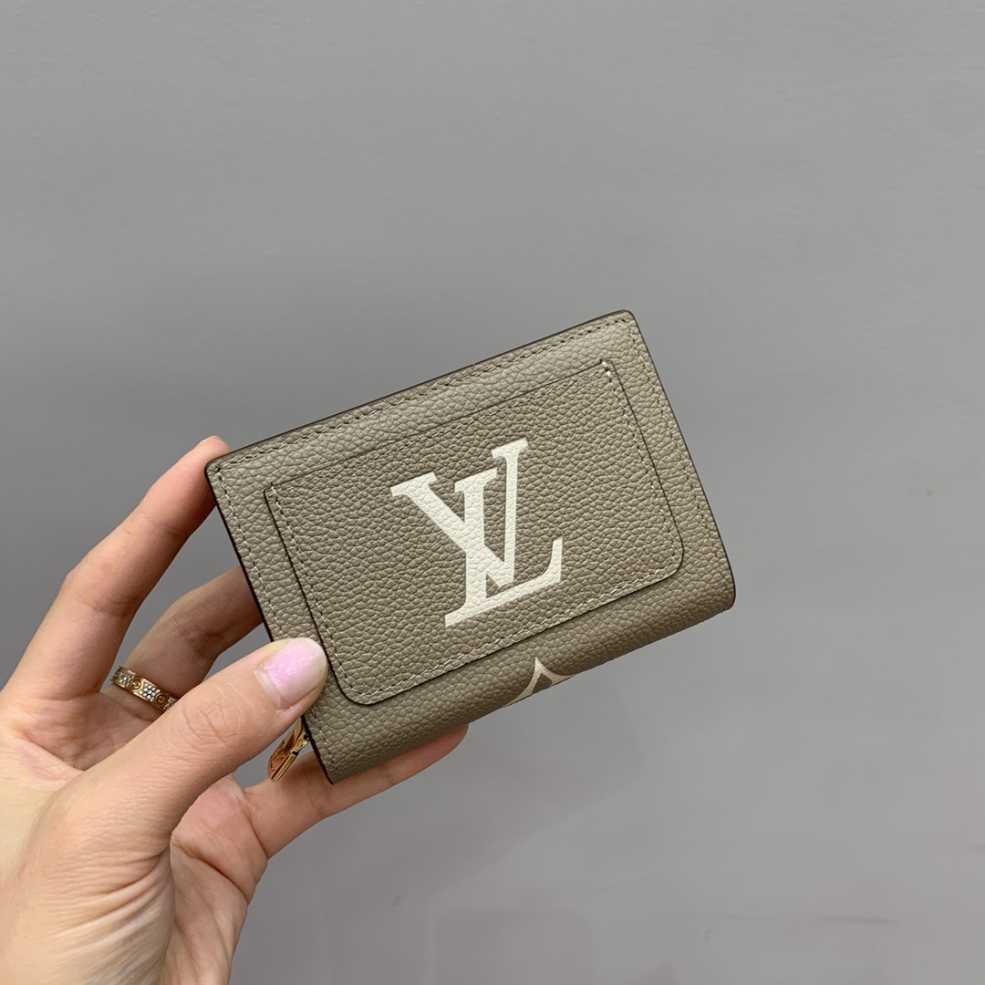 Bagsaaa L0vis Vvtt0n M82370 Cléa Wallet Gray - 8.5 x 3.5 x 11 cm