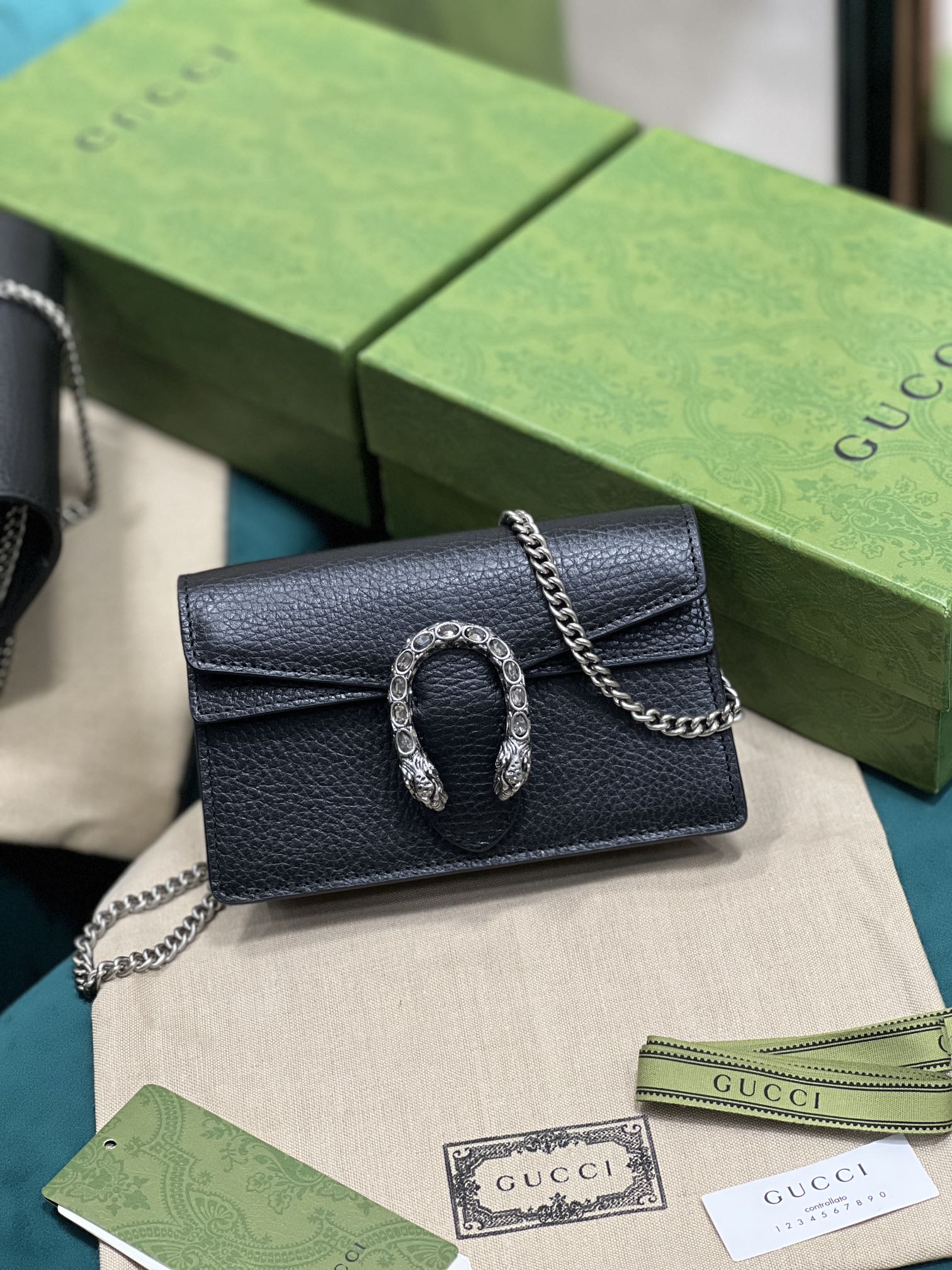 Bagsaaa Gvc*1 Dionysus S*per mini bag 476432 black - 16.5cm