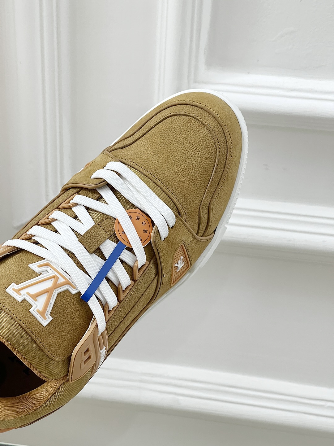 Bagsaaa LV Trainer Sneaker Dark Beige