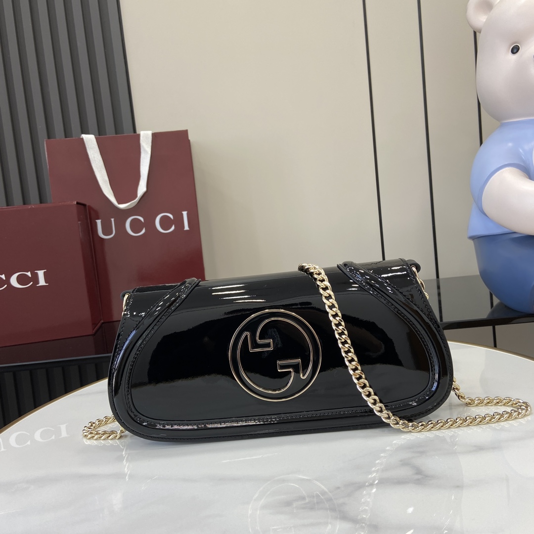 Bagsaaa Gvc*1 Blondie small shoulder bag 814952 Black Patent - 29.5cm