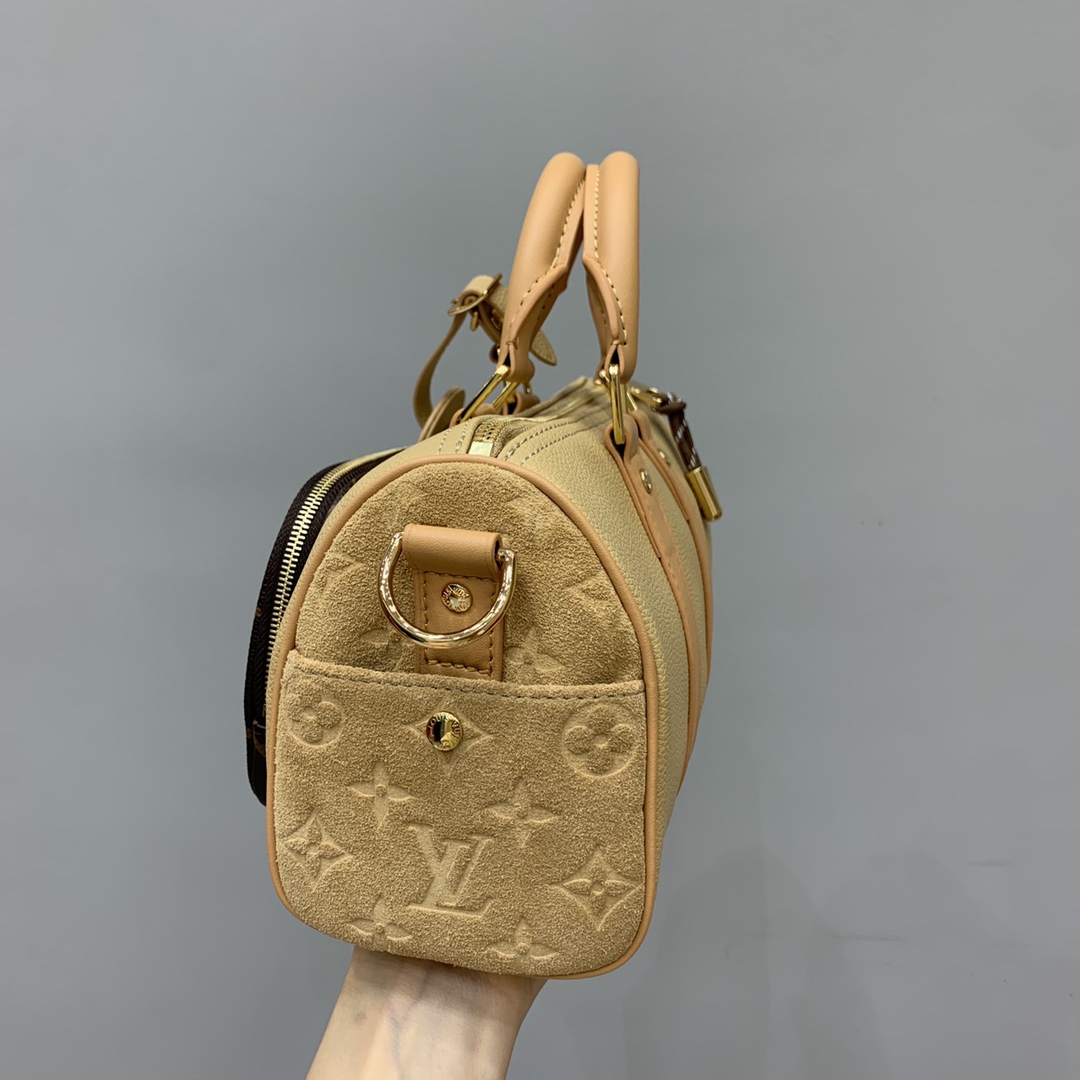 Bagsaaa L0vis Vvtt0n M12627 Keepall Bandoulière 25 Beige - 25 x 15 x 11 cm