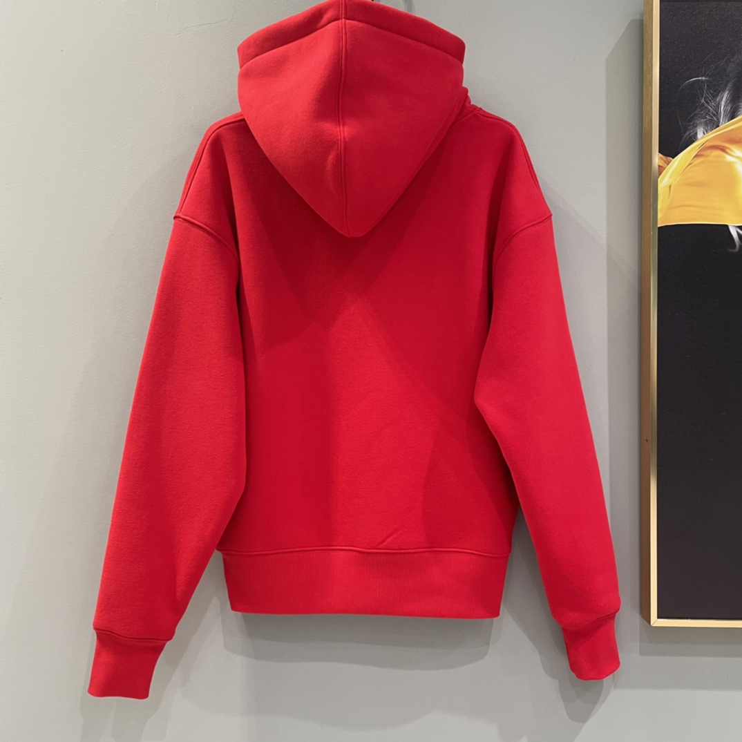 Bagaaaa AMI Paris Ami de Coeur hoodie red