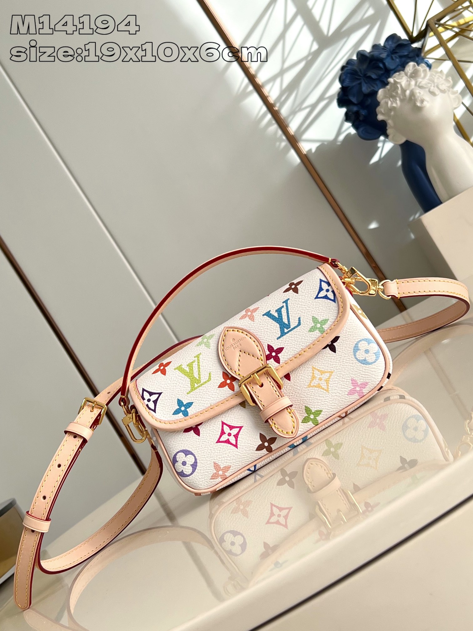 Bagsaaa L0vis Vvtt0n M14194 LV x TM Nano Diane Multicolored - 19cm