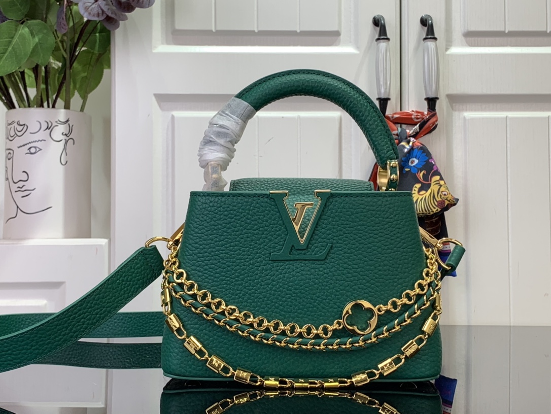 Bagsaaa L0vis Vvtt0n M11906 Capucines Mini Green - 21cm