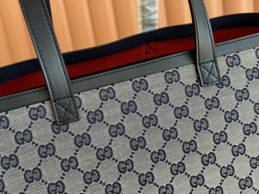 Bagsaaa Gvc*1 Totissima medium tote bag 788203 beige & blue - 30cm