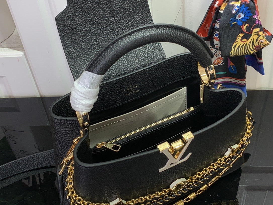 Bagsaaa L0vis Vvtt0n M12345 Capucines BB Black - 27cm