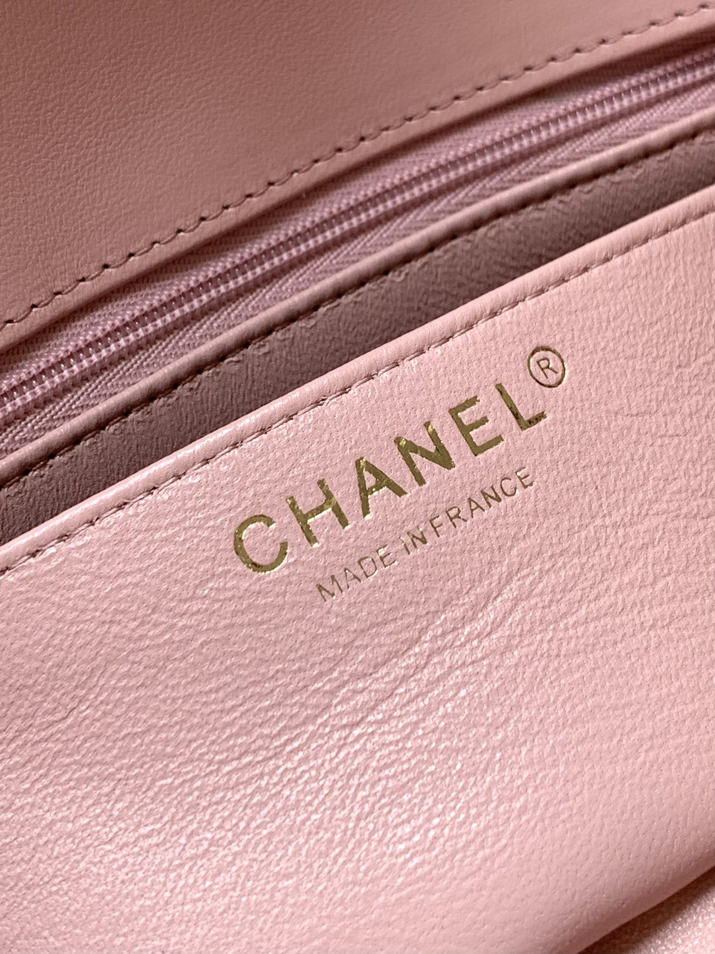 Bagsaaa Ch**el Mini Flap Bag with Top Handle AS5243 Light Pink - 20cm