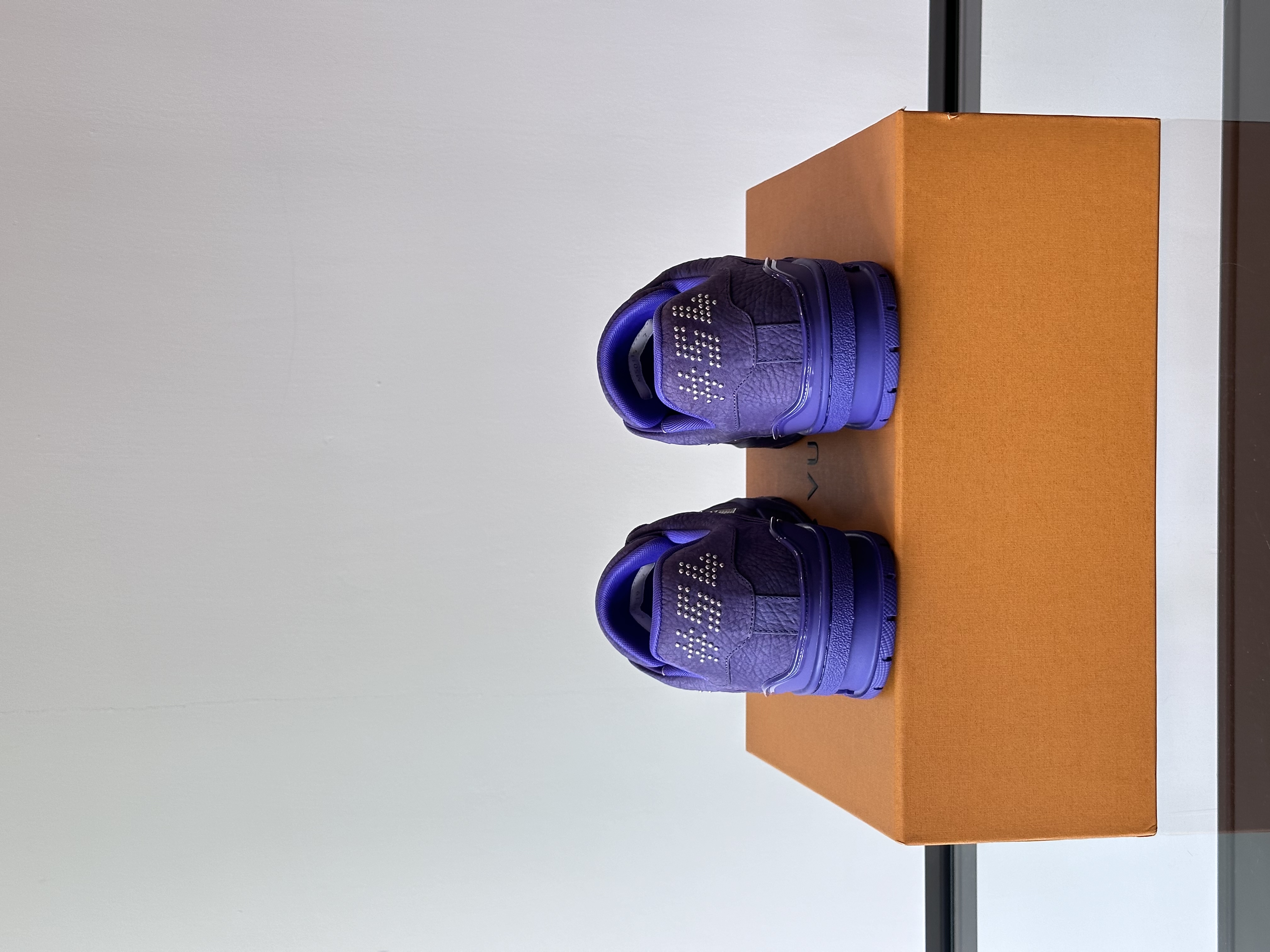 Bagsaaa LV Trainer Sneaker Purple